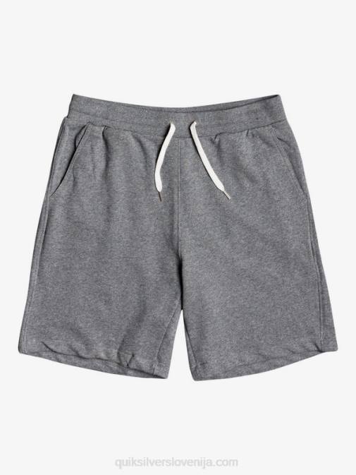 Quiksilver PJ4H1659 moški svetlo sivo resje Essentials 19 organske trenirke