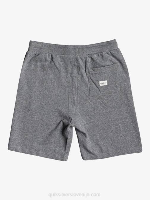 Quiksilver PJ4H1659 moški svetlo sivo resje Essentials 19 organske trenirke