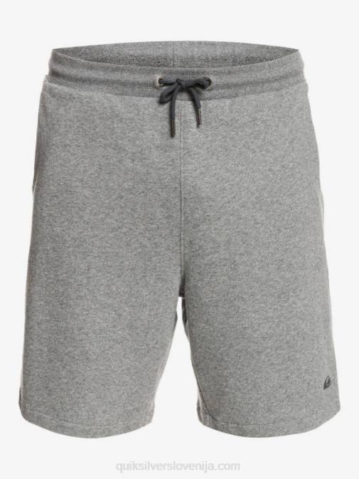 Quiksilver PJ4H1659 moški svetlo sivo resje Essentials 19 organske trenirke