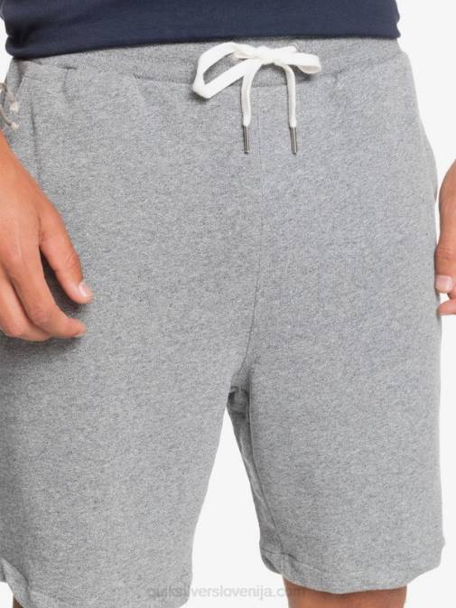 Quiksilver PJ4H1659 moški svetlo sivo resje Essentials 19 organske trenirke