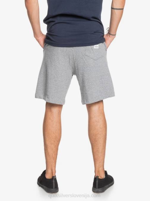 Quiksilver PJ4H1659 moški svetlo sivo resje Essentials 19 organske trenirke