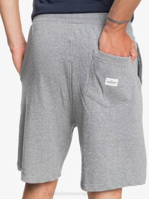 Quiksilver PJ4H1659 moški svetlo sivo resje Essentials 19 organske trenirke