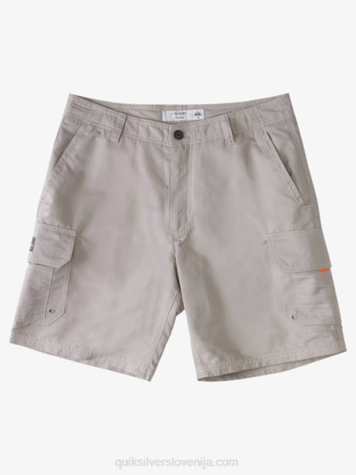 Quiksilver PJ4H1728 moški kremenčevo siva kratke hlače waterman maldive 20 cargo
