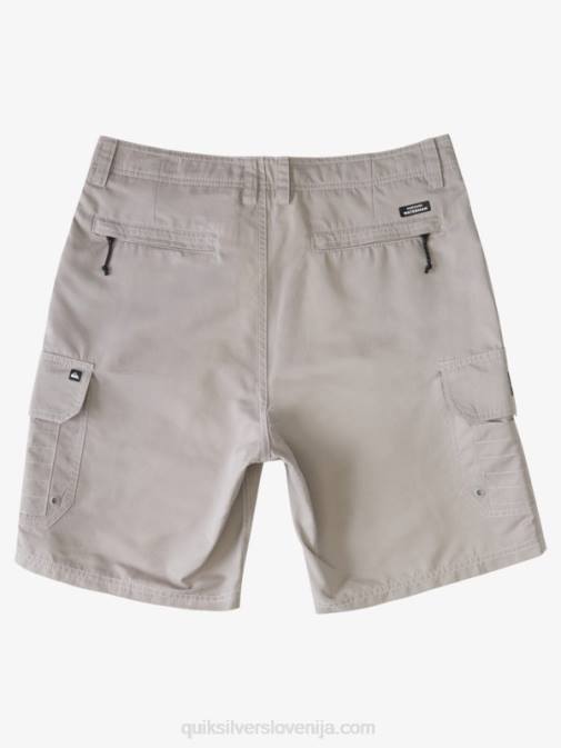 Quiksilver PJ4H1728 moški kremenčevo siva kratke hlače waterman maldive 20 cargo