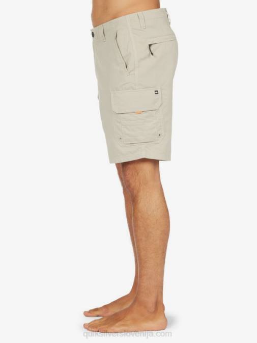 Quiksilver PJ4H1728 moški kremenčevo siva kratke hlače waterman maldive 20 cargo