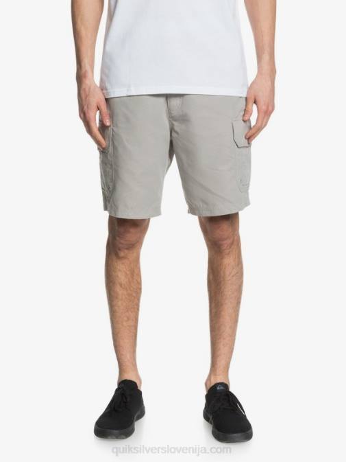Quiksilver PJ4H1728 moški kremenčevo siva kratke hlače waterman maldive 20 cargo
