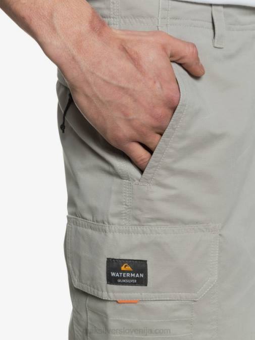 Quiksilver PJ4H1728 moški kremenčevo siva kratke hlače waterman maldive 20 cargo