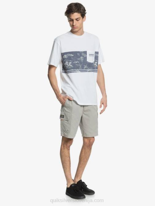 Quiksilver PJ4H1728 moški kremenčevo siva kratke hlače waterman maldive 20 cargo