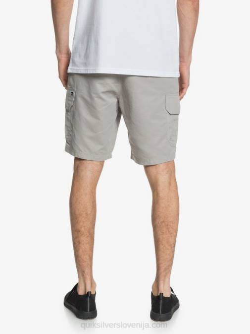 Quiksilver PJ4H1728 moški kremenčevo siva kratke hlače waterman maldive 20 cargo
