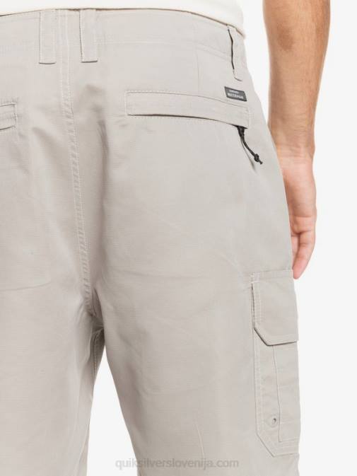 Quiksilver PJ4H1728 moški kremenčevo siva kratke hlače waterman maldive 20 cargo