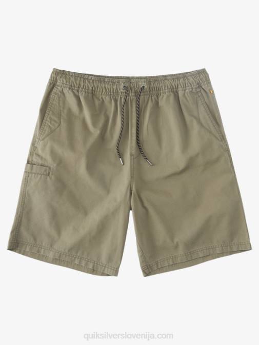 Quiksilver PJ4H253 moški prašna oliva kratke hlače waterman last light z elastiko 19