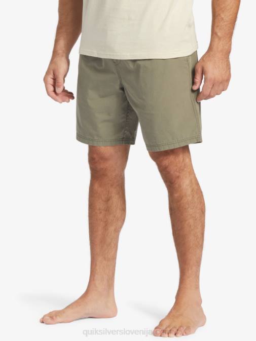 Quiksilver PJ4H253 moški prašna oliva kratke hlače waterman last light z elastiko 19