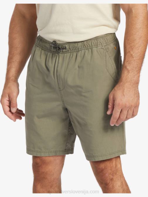 Quiksilver PJ4H253 moški prašna oliva kratke hlače waterman last light z elastiko 19