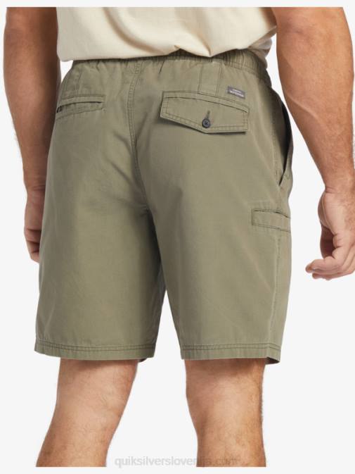 Quiksilver PJ4H253 moški prašna oliva kratke hlače waterman last light z elastiko 19