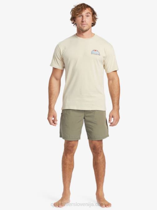 Quiksilver PJ4H253 moški prašna oliva kratke hlače waterman last light z elastiko 19