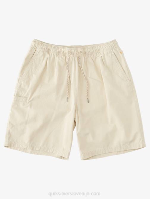 Quiksilver PJ4H255 moški rjavi riž kratke hlače waterman last light z elastiko 19