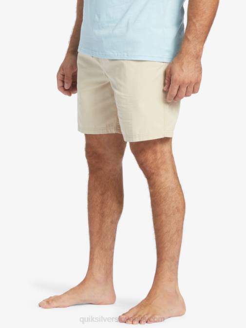Quiksilver PJ4H255 moški rjavi riž kratke hlače waterman last light z elastiko 19