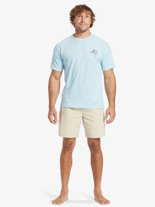 Quiksilver PJ4H255 moški rjavi riž kratke hlače waterman last light z elastiko 19