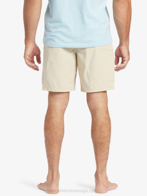 Quiksilver PJ4H255 moški rjavi riž kratke hlače waterman last light z elastiko 19