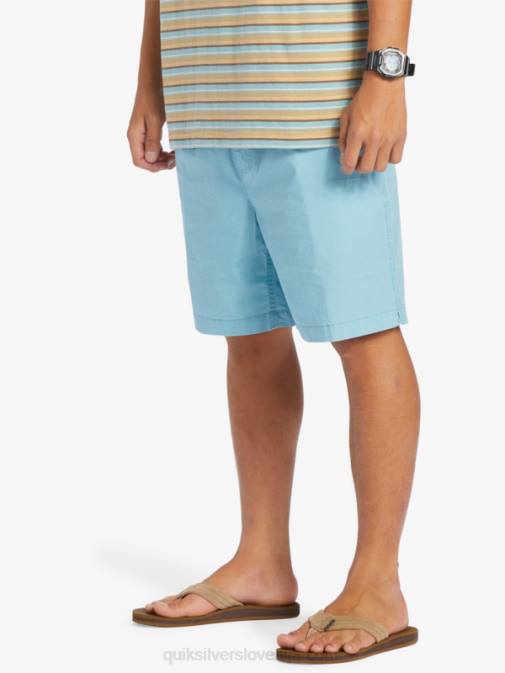 Quiksilver PJ4H319 moški kameja modra elastične kratke hlače taxer