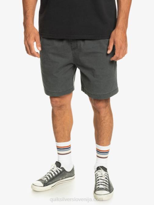 Quiksilver PJ4H321 moški Črna elastične kratke hlače taxer