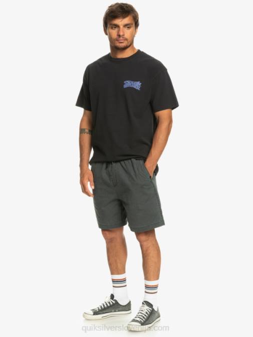 Quiksilver PJ4H321 moški Črna elastične kratke hlače taxer