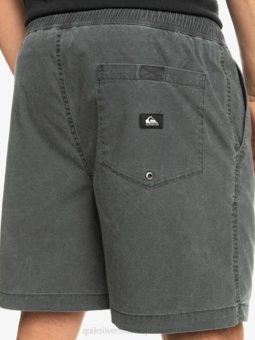 Quiksilver PJ4H321 moški Črna elastične kratke hlače taxer