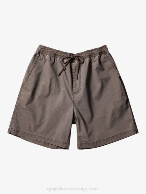 Quiksilver PJ4H322 moški čokoladni košček elastične kratke hlače taxer
