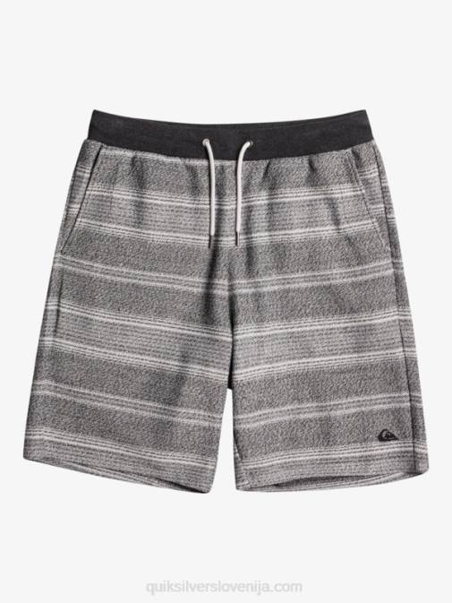 Quiksilver PJ4H329 moški črna otway črta odlične kratke trenirke otway
