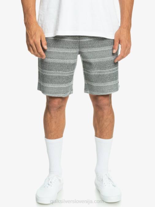 Quiksilver PJ4H329 moški črna otway črta odlične kratke trenirke otway