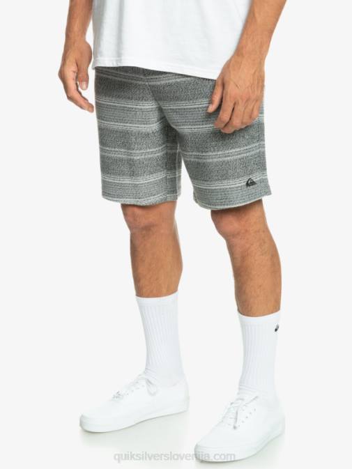 Quiksilver PJ4H329 moški črna otway črta odlične kratke trenirke otway