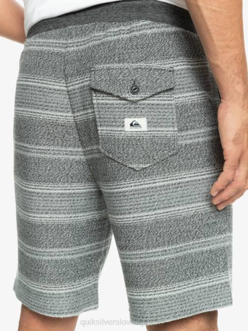 Quiksilver PJ4H329 moški črna otway črta odlične kratke trenirke otway