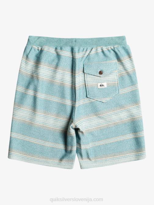Quiksilver PJ4H331 moški brittany modra otway črta odlične kratke trenirke otway