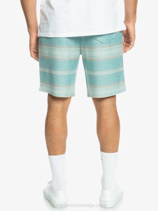Quiksilver PJ4H331 moški brittany modra otway črta odlične kratke trenirke otway