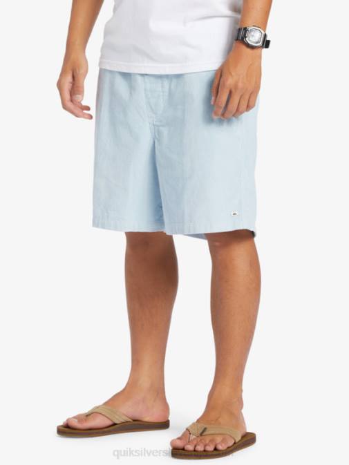 Quiksilver PJ4H361 moški nebeško modra kratke hlače z vrvico
