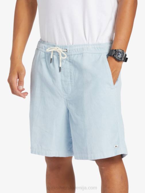 Quiksilver PJ4H361 moški nebeško modra kratke hlače z vrvico
