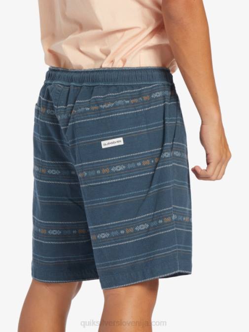 Quiksilver PJ4H420 moški polnočni mornarsko modri mini žakard žakard kratke hlače taxer