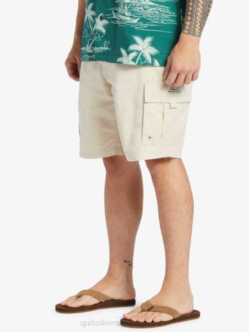 Quiksilver PJ4H786 moški rjavi riž kratke hlače waterman maldive atoll cargo 20