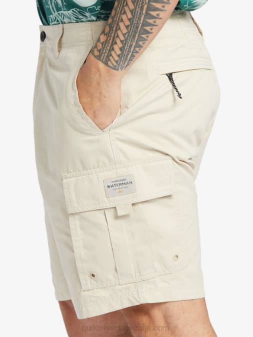 Quiksilver PJ4H786 moški rjavi riž kratke hlače waterman maldive atoll cargo 20