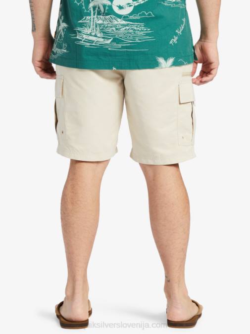 Quiksilver PJ4H786 moški rjavi riž kratke hlače waterman maldive atoll cargo 20