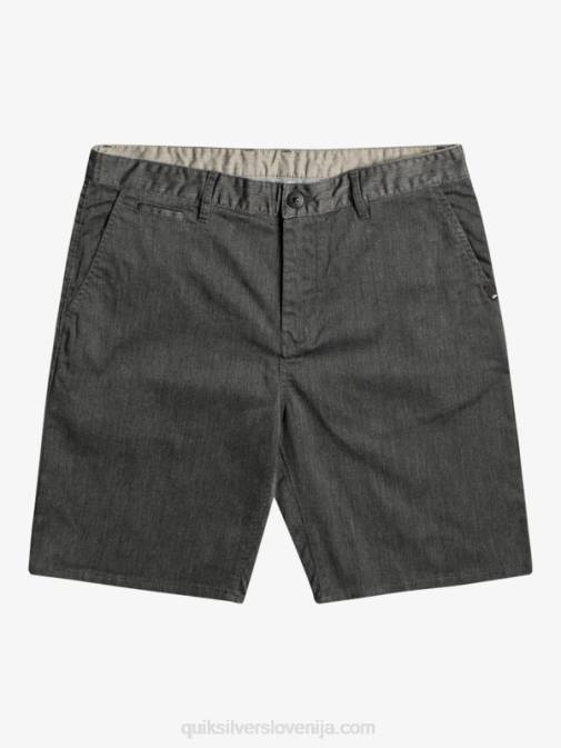 Quiksilver PJ4H855 moški temno sivo vresje raztegljive kratke hlače chino 20 union za vsak dan