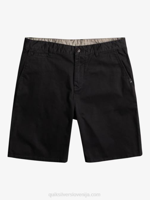 Quiksilver PJ4H856 moški Črna raztegljive kratke hlače chino 20 union za vsak dan