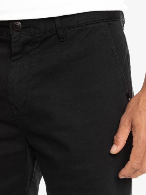 Quiksilver PJ4H856 moški Črna raztegljive kratke hlače chino 20 union za vsak dan