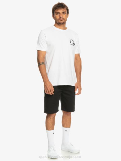 Quiksilver PJ4H856 moški Črna raztegljive kratke hlače chino 20 union za vsak dan