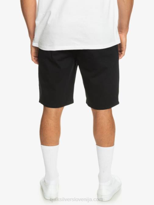 Quiksilver PJ4H856 moški Črna raztegljive kratke hlače chino 20 union za vsak dan