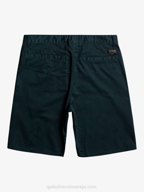 Quiksilver PJ4H857 moški mornarsko modri blazer raztegljive kratke hlače chino 20 union za vsak dan
