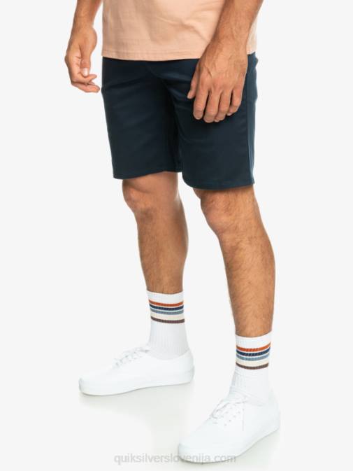 Quiksilver PJ4H857 moški mornarsko modri blazer raztegljive kratke hlače chino 20 union za vsak dan