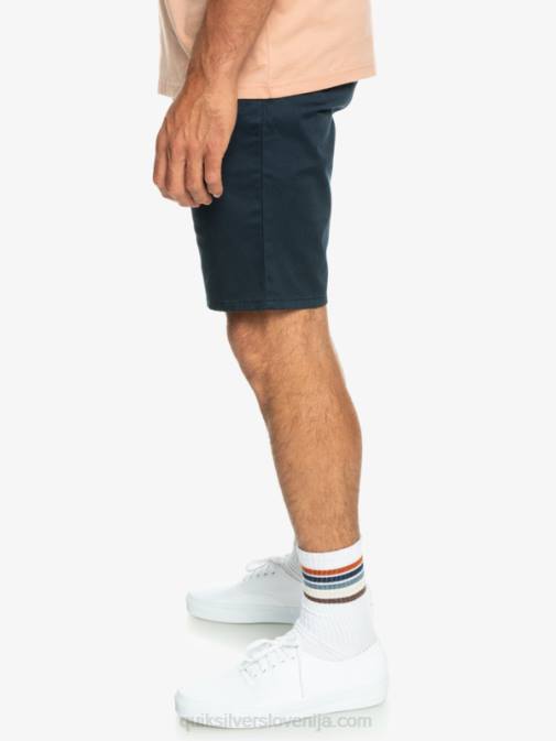 Quiksilver PJ4H857 moški mornarsko modri blazer raztegljive kratke hlače chino 20 union za vsak dan