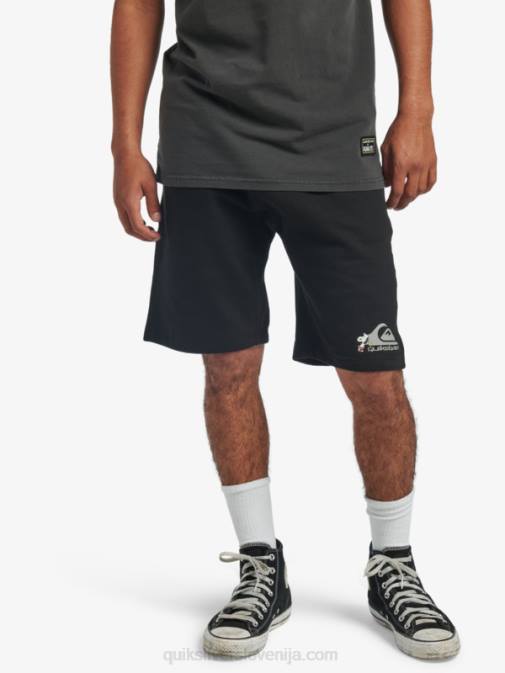 Quiksilver x Peanuts PJ4H1883 moški Črna kratke hlače lokalnih legend