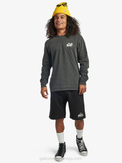 Quiksilver x Peanuts PJ4H1883 moški Črna kratke hlače lokalnih legend